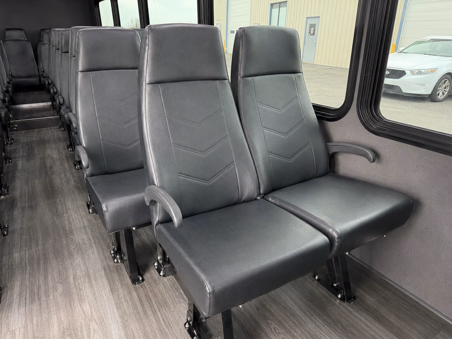 daly city 18 passenger minibus inside