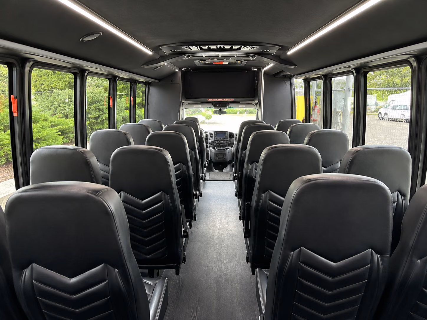 daly city 18 passenger minibus interior
