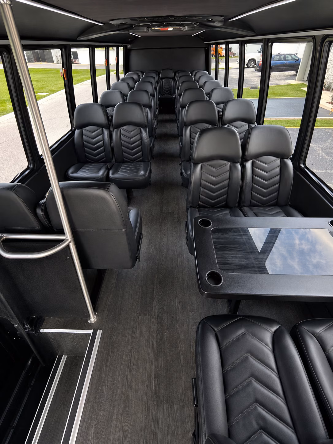 daly city 20 passenger minibus inside