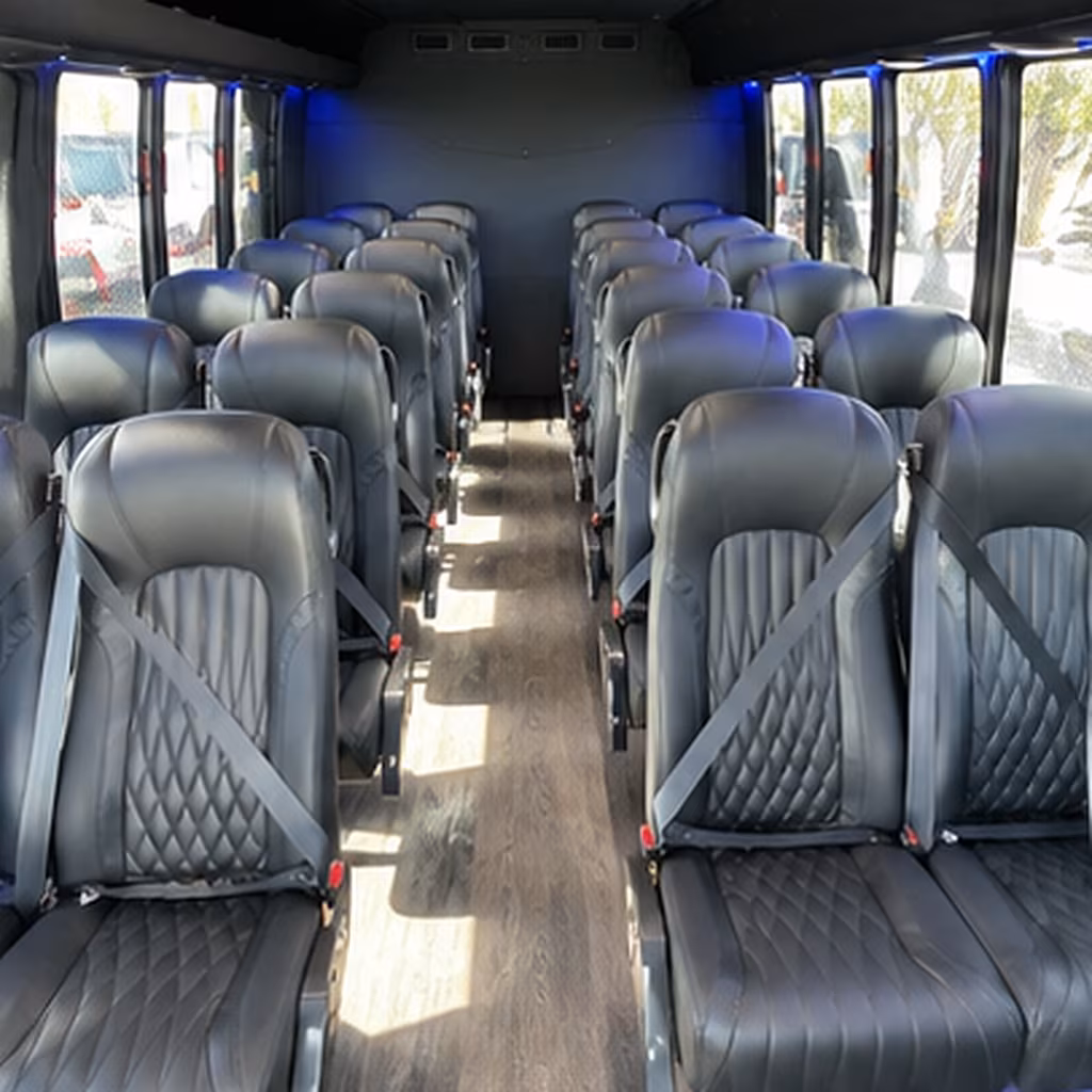 daly city 25 passenger minibus interior