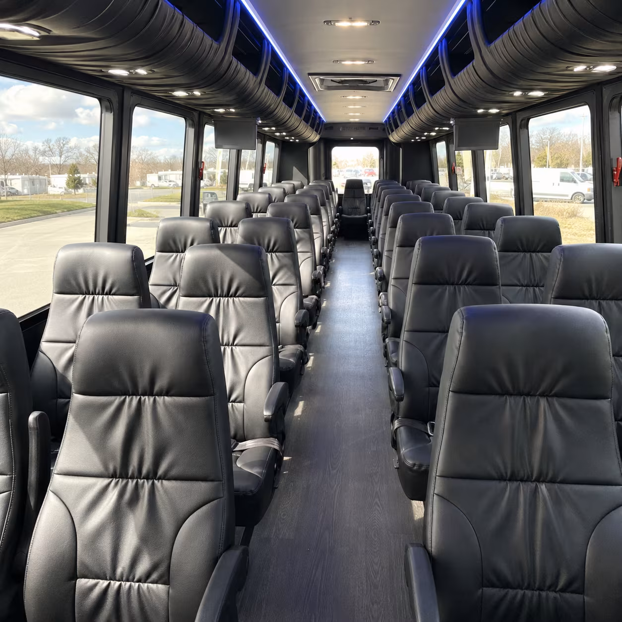 daly city 35 passenger minibus inside