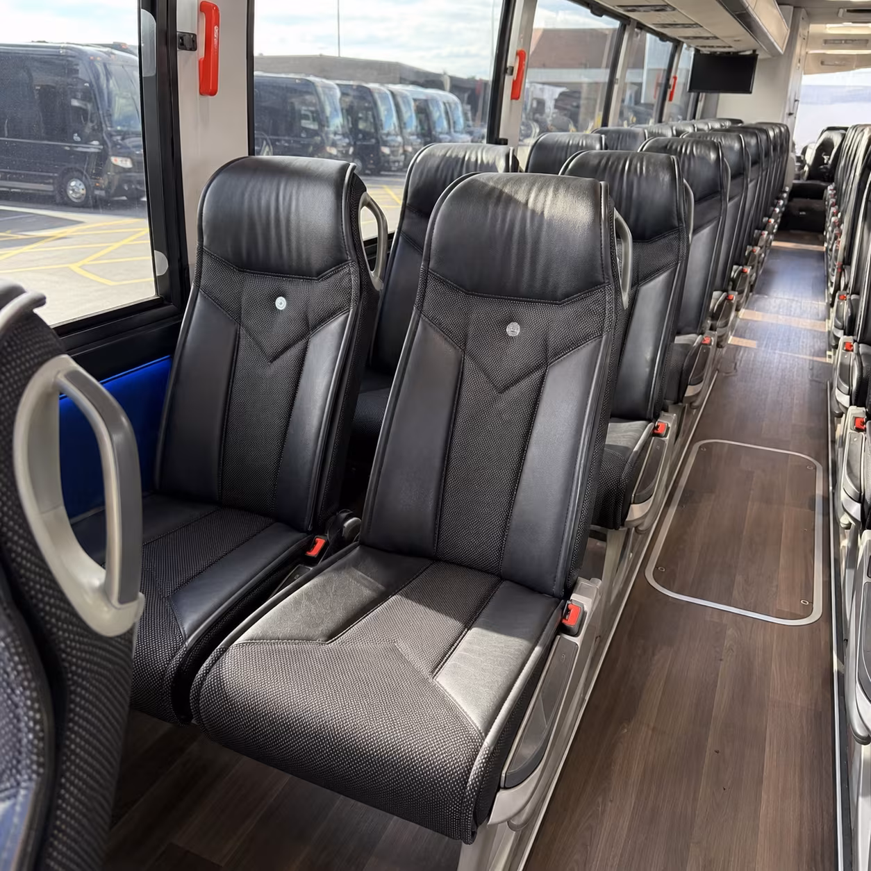 daly city 40 passenger charter bus interior