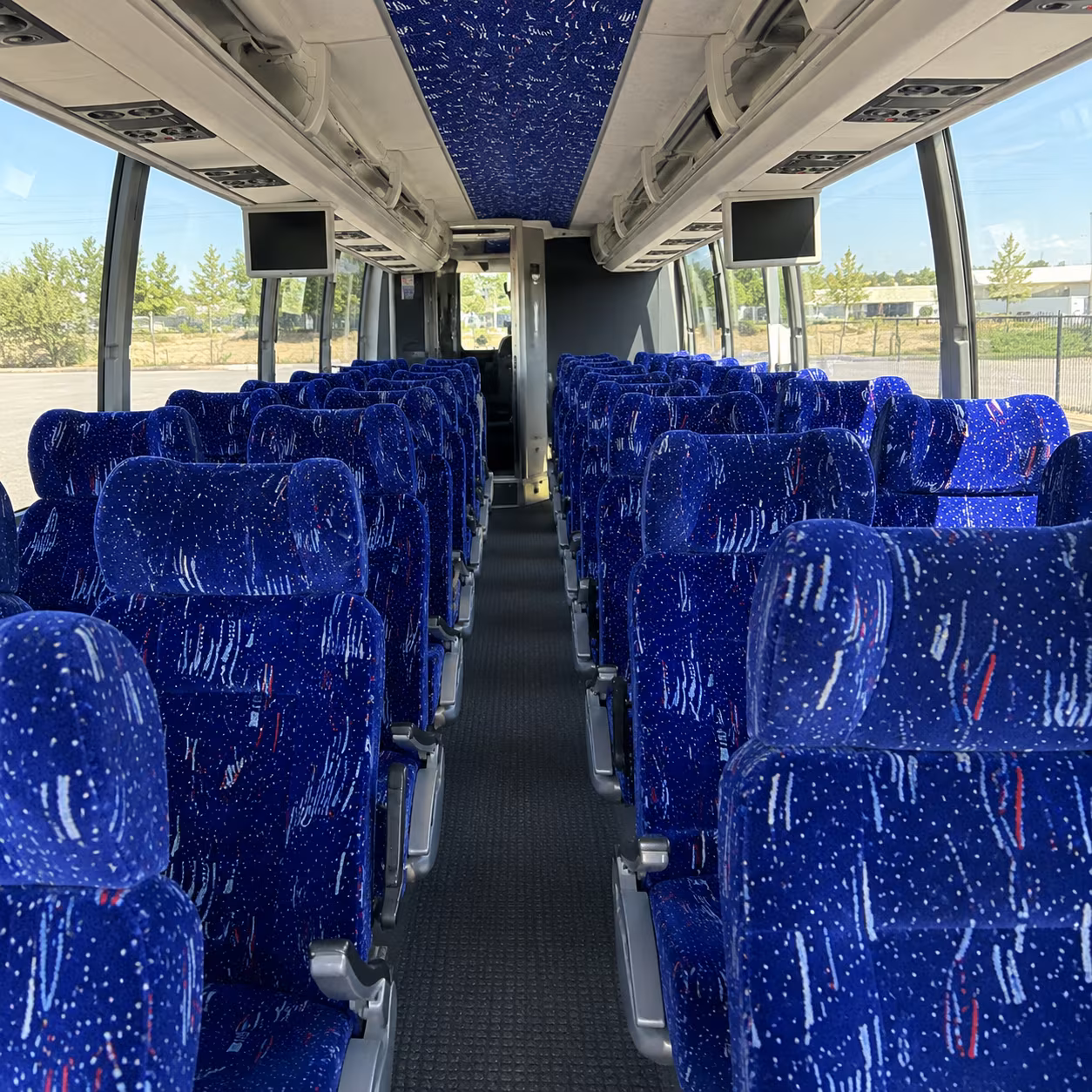 daly city 54 passenger charter bus interior
