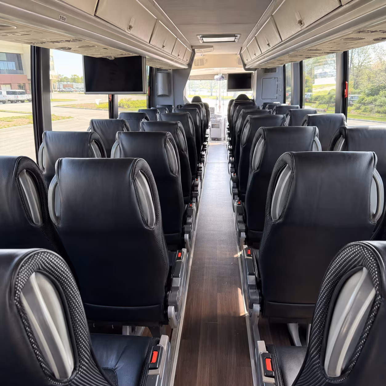 daly city 56 passenger charter bus inside