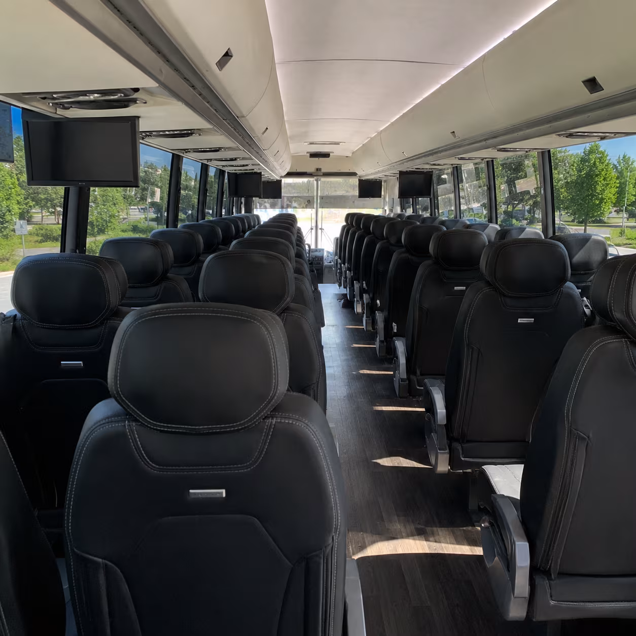 daly city charter bus interior